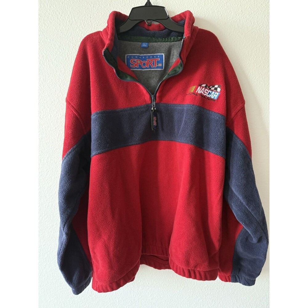 Dunbrooke Sport Men's Vintage NASCAR Racing 1/4 Zip Pullover Fleece Jacket, L